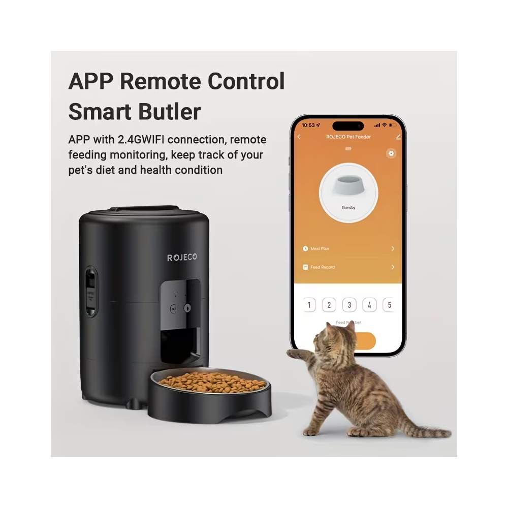 Dispensador automatico de comida ara perros con wifi