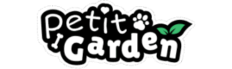 Logotipo petit garden, sanitarios naturales para mascotas