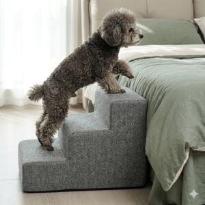 Escaleritas para que el perro pueda subir a la cama